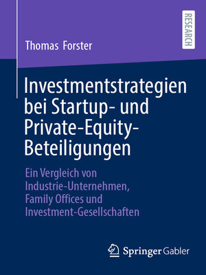 cover image of Investmentstrategien bei Startup- und Private-Equity-Beteiligungen